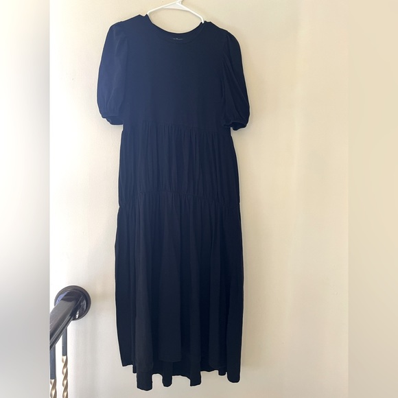 Zara Puff Sleeves Dress Black - Picture 2 of 6